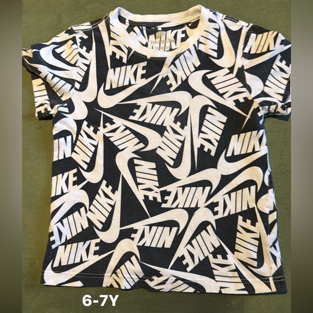 Nike Black and White Graphic Tee